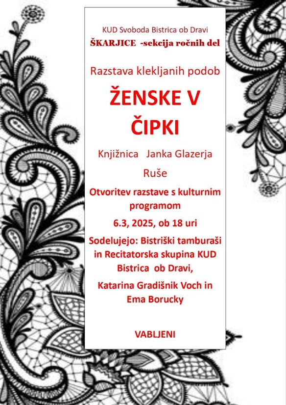 Otvoritev razstave "Ženske v čipki"